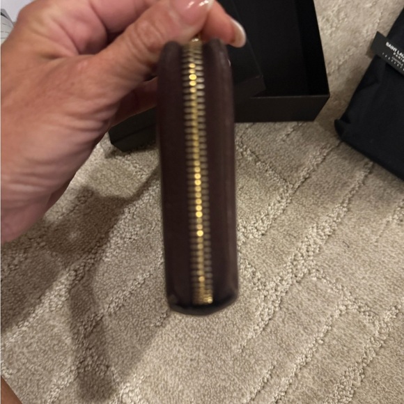 Saint Laurent Dark Brown Leather Clutch - Picture 11 of 16